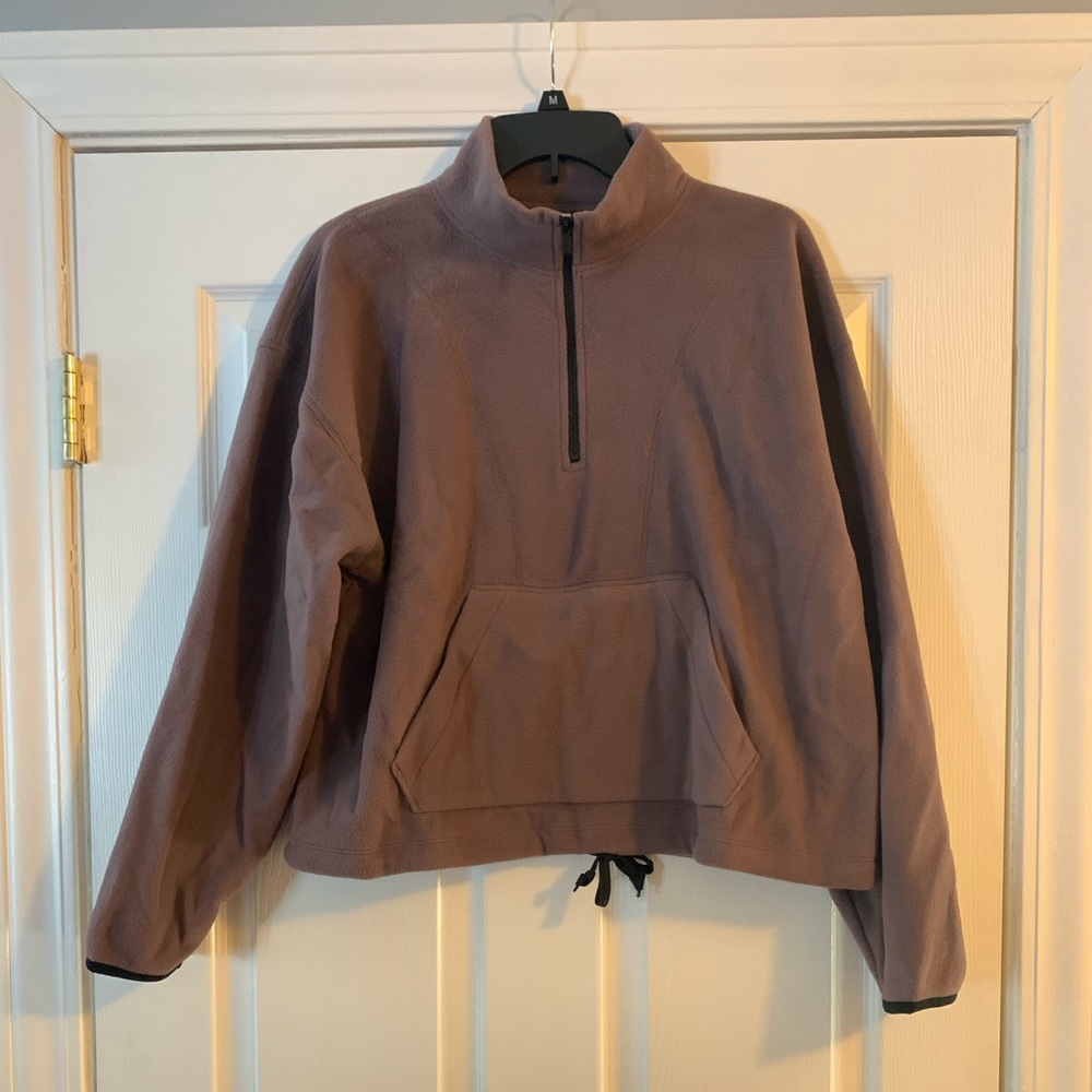 Pink Victoria’s Secret Polar fleece half zip